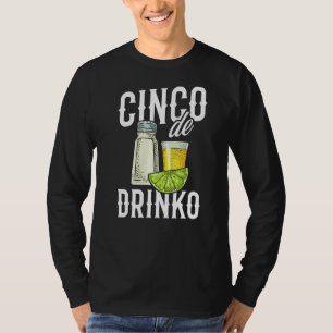Camiseta Cinco De Drinko Partido Sal Limão Tequila Três Ami