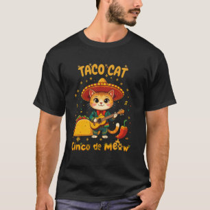 Camiseta Cinco de maio Estilo Mexicano com o Cinco do Taco