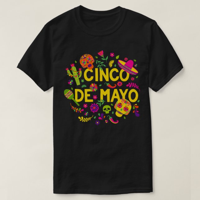 Camiseta Cinco de Mayo (20) (Frente do Design)