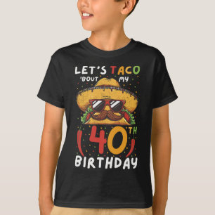 Camiseta Cinco De Mayo aniversário de 40 anos Taco Age 40 B