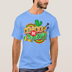 Camiseta Cinco de Mayo Aniversário Santa Guacamole Mosquito
