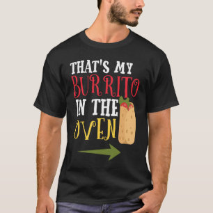Camiseta Cinco de Mayo Anúncio de Gravidez Burrito Oven