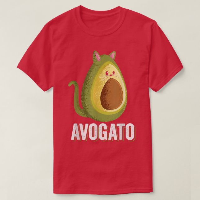 Camiseta Cinco de Mayo Avagato Cat Design Avogato Avocado  (Frente do Design)