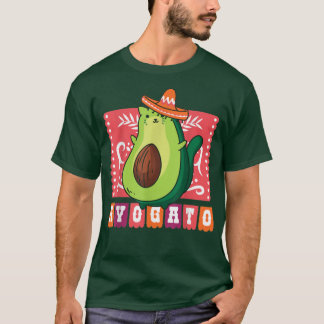 Camiseta Cinco de Mayo Avocado Cat Cute Avocato Gift Tee