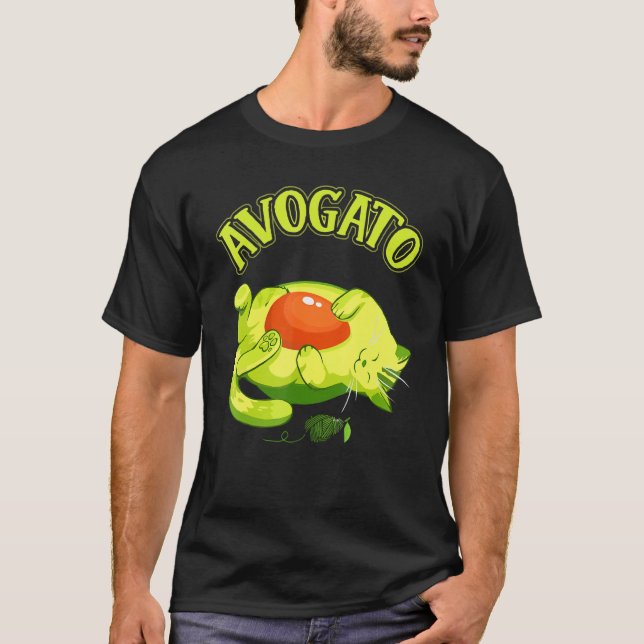 Camiseta Cinco De Mayo   Avocado Mexico Meow Avogato Cat (Frente)
