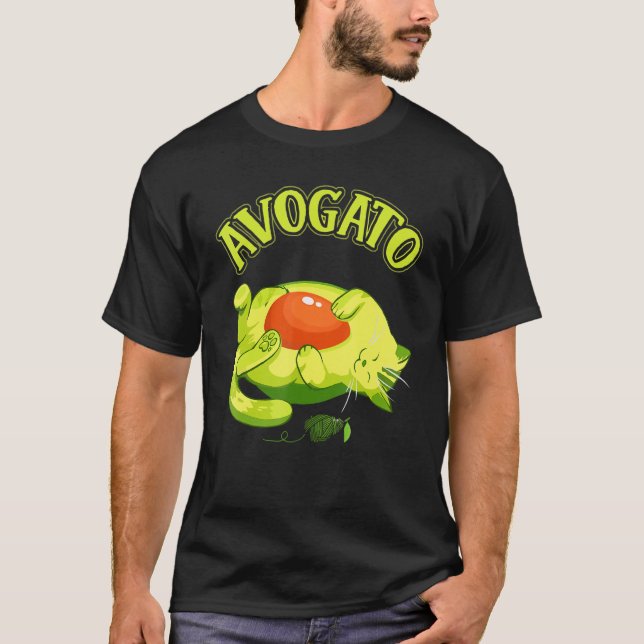 Camiseta Cinco de Mayo Avocado México Meow Avogato Cat (Frente)