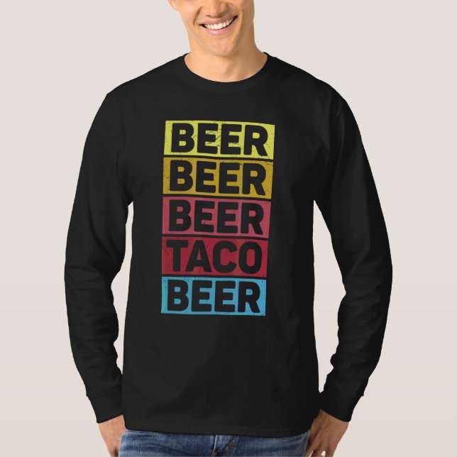 Camiseta Cinco De Mayo Beer Beer Taco Beer Partido Mexicano (Frente)