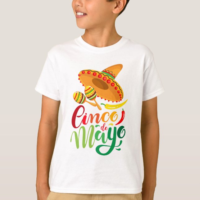 Camiseta Cinco de Mayo Boys T-Shirt (Frente)