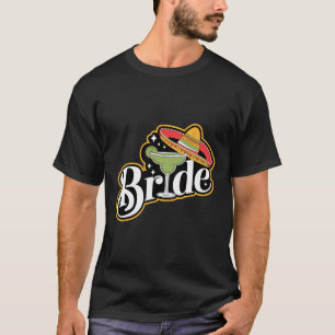 Camiseta Cinco de Mayo Bride Sombrero Margarita Partido Mex