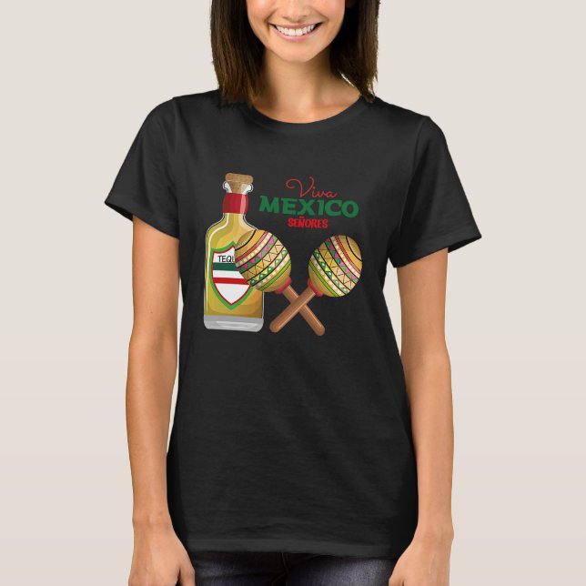Camiseta Cinco De Mayo Burritos  Mexico Tacos and Avocado   (Frente)