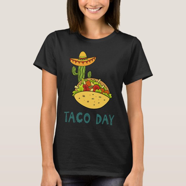 Camiseta Cinco De Mayo Burritos  Mexico Tacos and Avocado   (Frente)