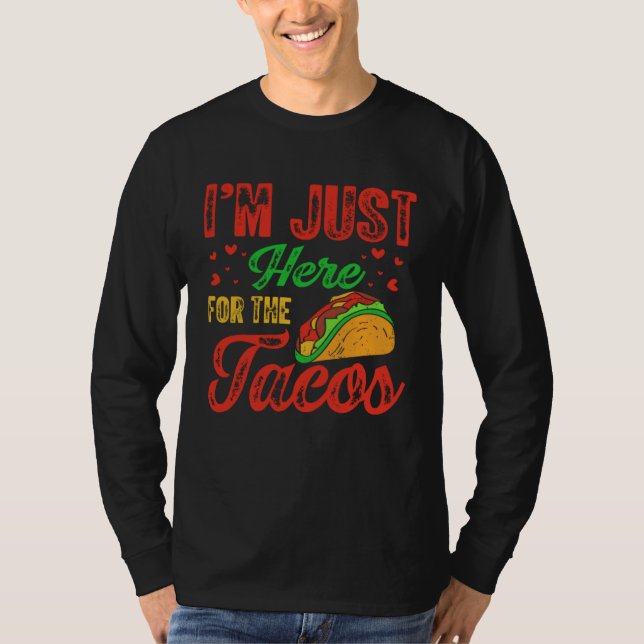 Camiseta Cinco De Mayo Burritos  Mexico Tacos and Avocado   (Frente)
