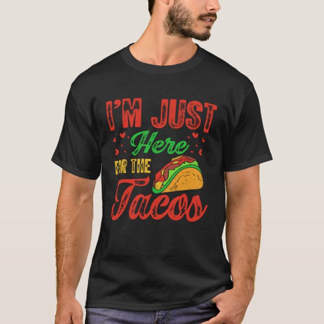 Camiseta Cinco De Mayo Burritos  Mexico Tacos and Avocado   (Frente)