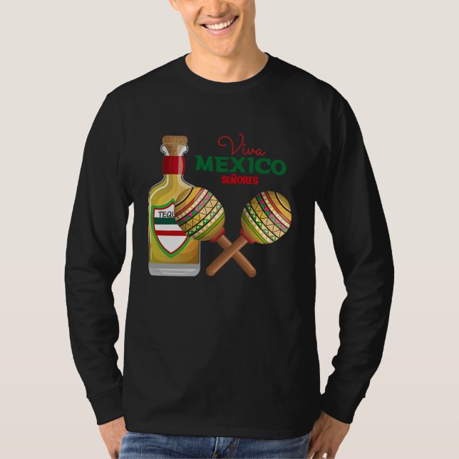 Camiseta Cinco De Mayo Burritos  Mexico Tacos and Avocado   (Frente)