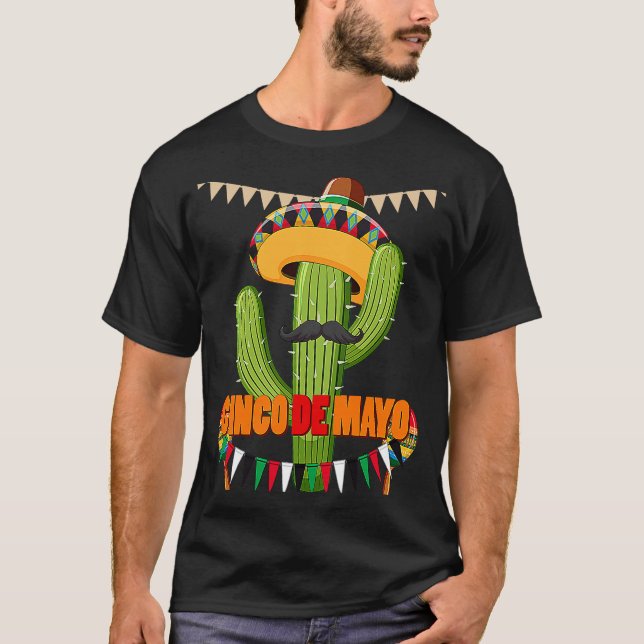 Camiseta Cinco De Mayo Burritos  Mexico Tacos and Avocado   (Frente)