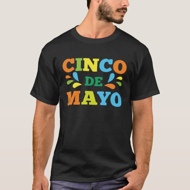Camiseta Cinco De Mayo Burritos  Mexico Tacos and Avocado   (Frente)