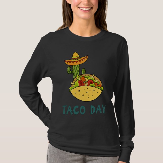 Camiseta Cinco De Mayo Burritos  Mexico Tacos and Avocado   (Frente)
