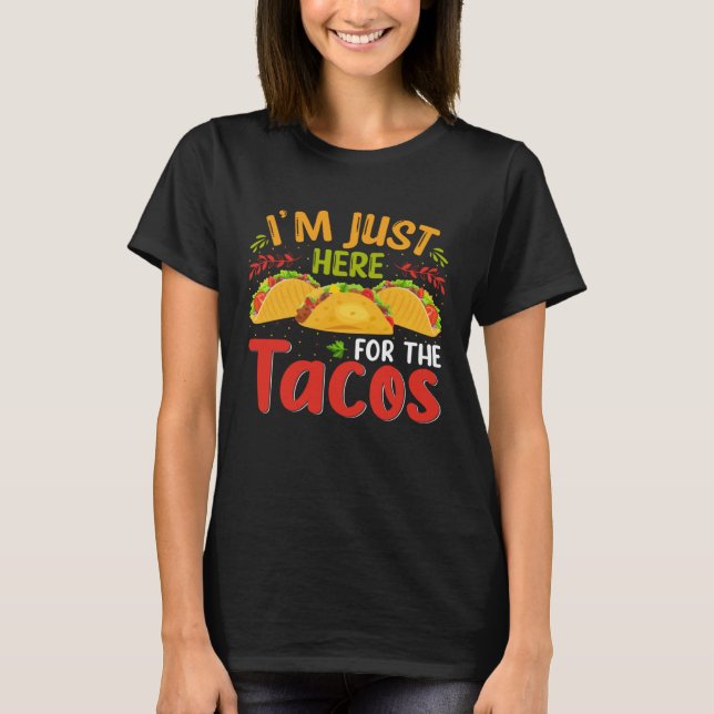 Camiseta Cinco De Mayo Burritos  Mexico Tacos and Avocado   (Frente)