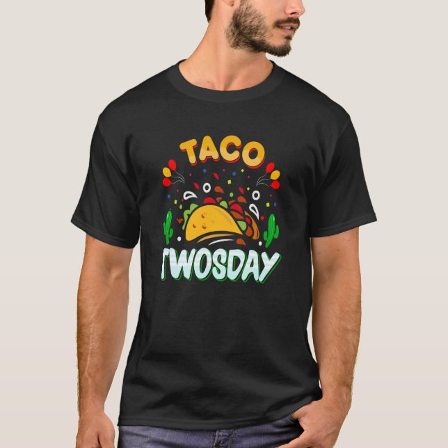 Camiseta Cinco De Mayo Burritos Mexico Tacos and Avocado  1 (Frente)
