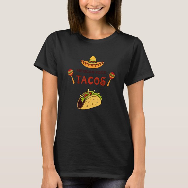Camiseta Cinco De Mayo Burritos Mexico Tacos and Avocado  1 (Frente)