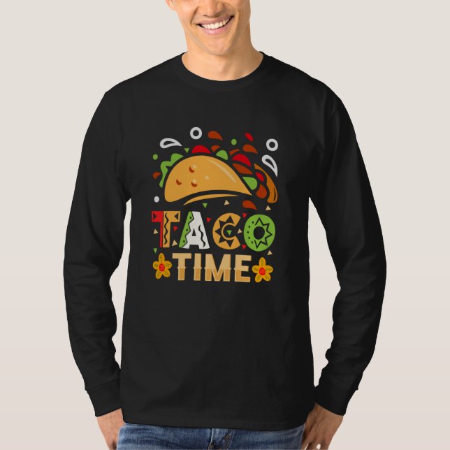 Camiseta Cinco De Mayo Burritos Mexico Tacos and Avocado  1 (Frente)