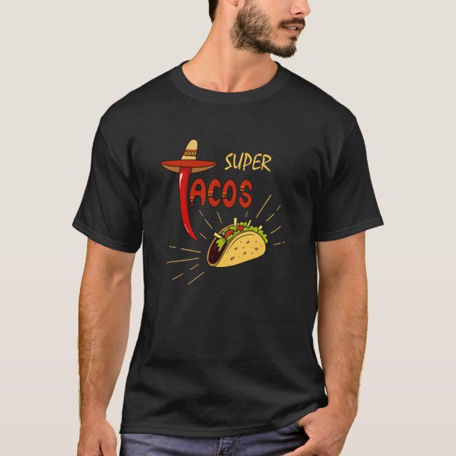 Camiseta Cinco De Mayo Burritos Mexico Tacos and Avocado  1 (Frente)