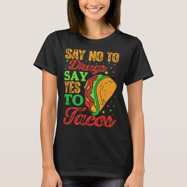 Camiseta Cinco De Mayo Burritos Mexico Tacos and Avocado 48 (Frente)