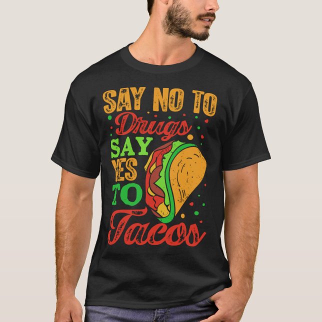 Camiseta Cinco De Mayo Burritos Mexico Tacos and Avocado 48 (Frente)