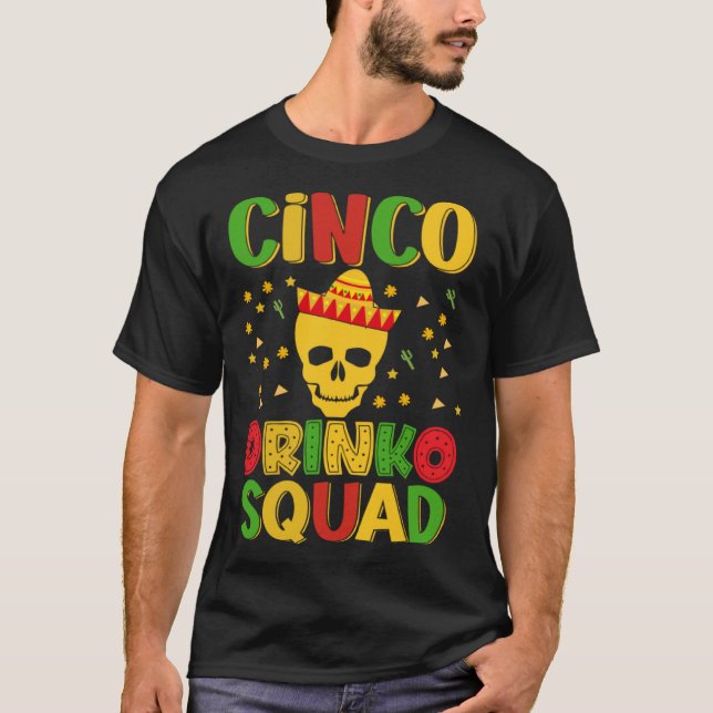 Camiseta Cinco De Mayo Burritos Mexico Tacos and Avocado 93 (Frente)