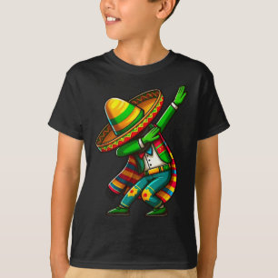 Camiseta Cinco De Mayo Cactus Mexicano Poncho Sombrero Hat