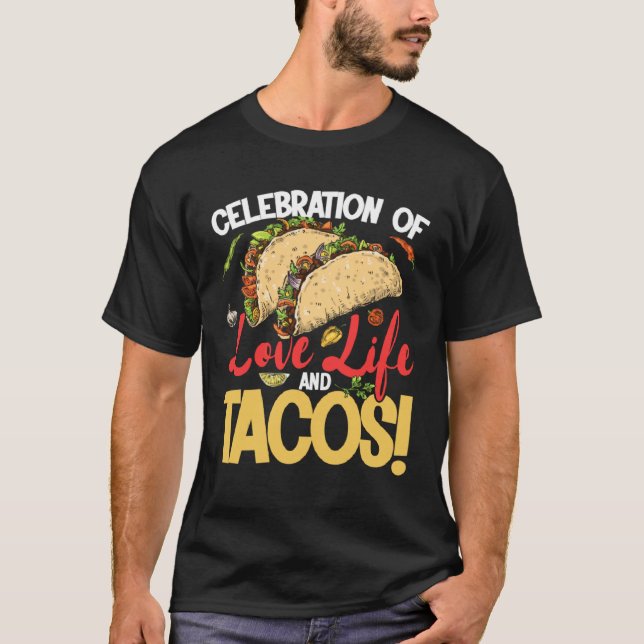 Camiseta Cinco De Mayo Celebration Of Love Life And Tacos 5 (Frente)