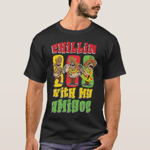 Camiseta Cinco De Mayo Chillin Com Minha Amigos Fiesta Mexi