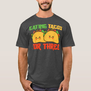Camiseta Cinco De Mayo Comendo Tacos Para Três Gravidez Tw