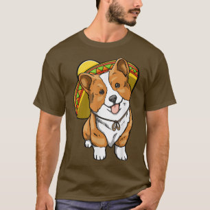 Camiseta Cinco De Mayo Corgi Engraçadas Mulheres Cão Adoram