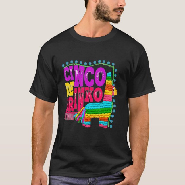 Camiseta Cinco de Mayo Correspondendo ao tema mexicano (Frente)