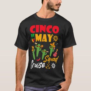 Camiseta Cinco de Mayo Cruise Squad Vacina de Verão