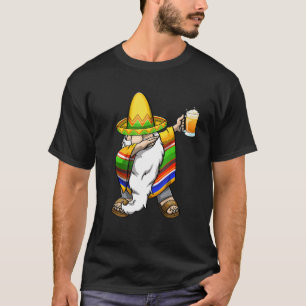 Camiseta Cinco De Mayo Dabbing Gnome Beer Women Cel Mexican