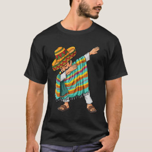Camiseta Cinco de Mayo Dabbing Poncho Sombrero, divertido m