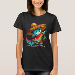 Camiseta Cinco De Mayo Dinosaur Dabbing Mexicano Fiesta 5 D