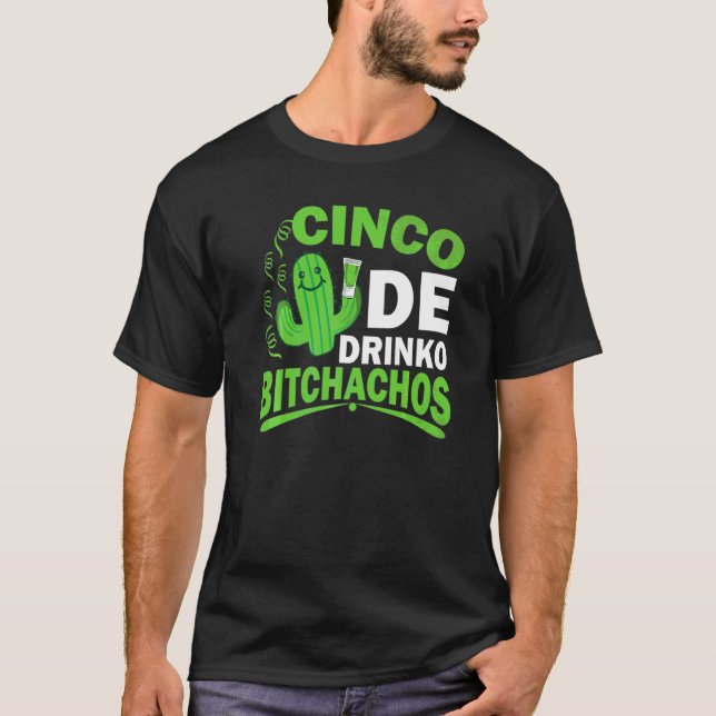Camiseta Cinco De Mayo Drinko Costume Fiesta Mexicano Para  (Frente)