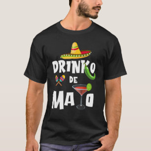 Camiseta Cinco De Mayo Drinko De Mayo Mexicano Fiesta Drink