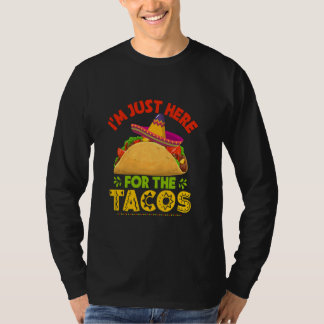 Camiseta Cinco De Mayo Está Aqui Para Os Tacos