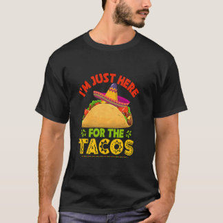 Camiseta Cinco De Mayo Está Aqui Para Os Tacos