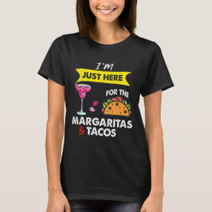 Camiseta Cinco De Mayo Estou Aqui Apenas Para As Margaritas
