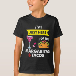 Camiseta Cinco De Mayo Estou Aqui Apenas Para As Margaritas