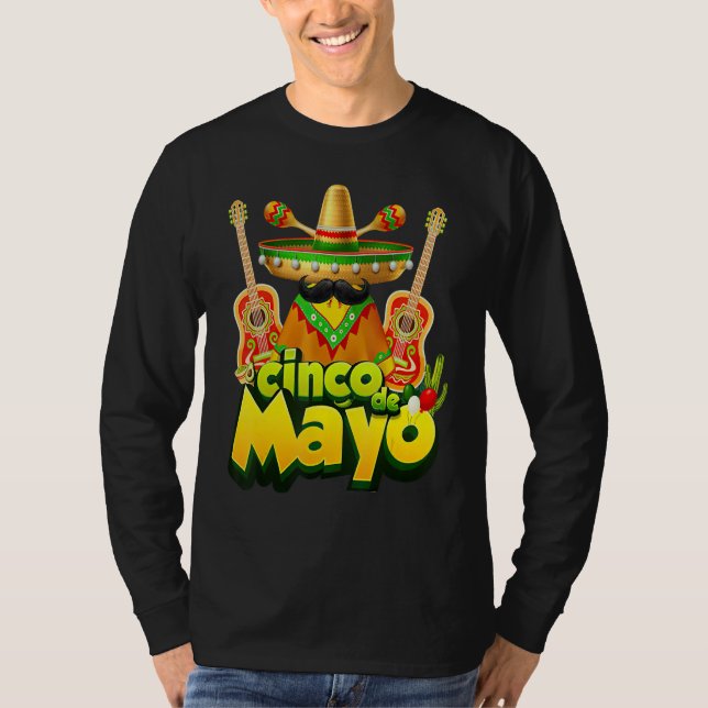 Camiseta Cinco De Mayo Fiesta Mexican Mexico 5 de Mayo (Frente)