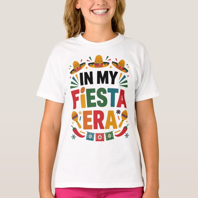 Camiseta Cinco de Mayo Fiesta olha com Sombreros (Frente)