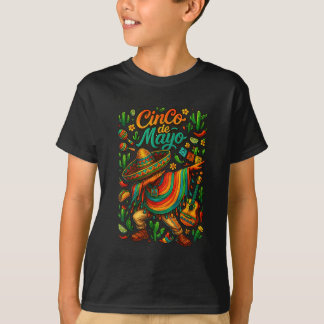 Camiseta Cinco De Mayo Fiesta, Partido Poncho Mexicano,