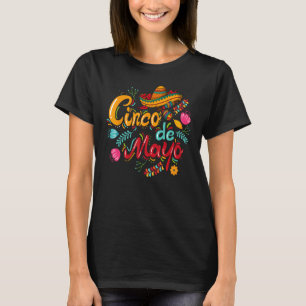 Camiseta Cinco de Mayo Fiesta Sombrero 5 De Mayo Viva Mexic