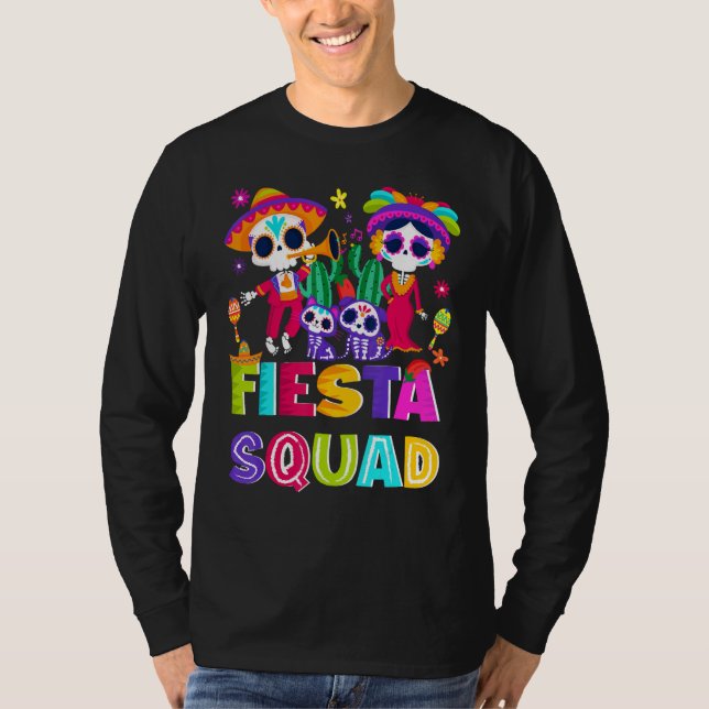 Camiseta cinco de mayo fiesta squad let´s celebrate Mexican (Frente)